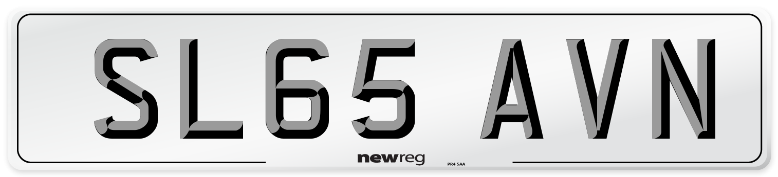 SL65 AVN Number Plate from New Reg
